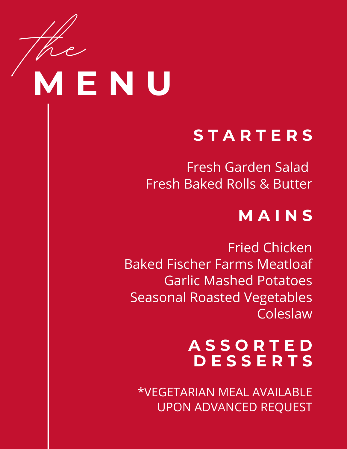 menu casino night 25